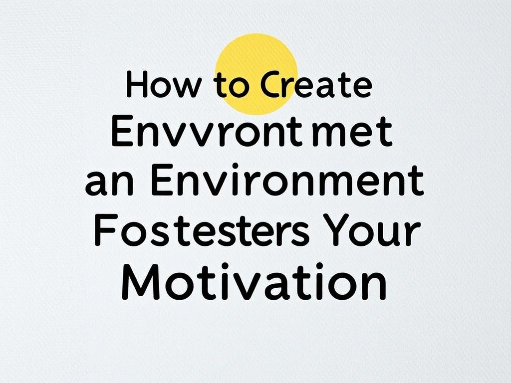     Cómo Crear un Entorno que Favorezca tu Motivación. Construye rutinas y hábitos que apoyen tu motivación