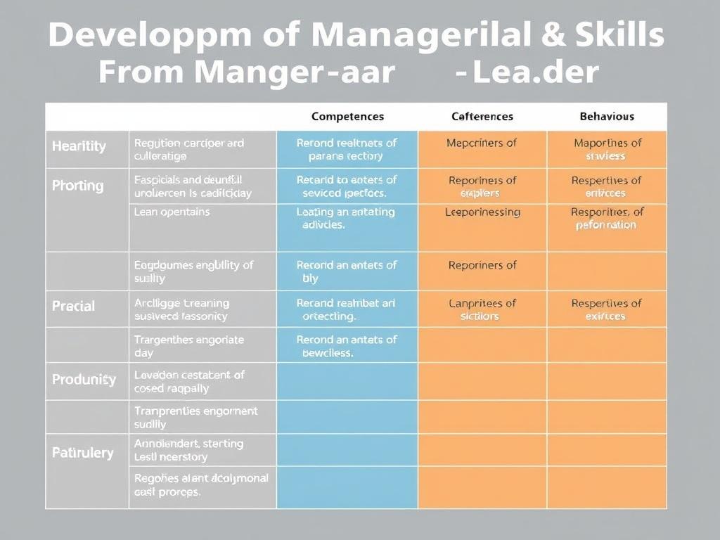     Desarrollo de Habilidades Directivas: De Gerente a Líder. Tabla: Competencias, comportamientos y ejercicios prácticos